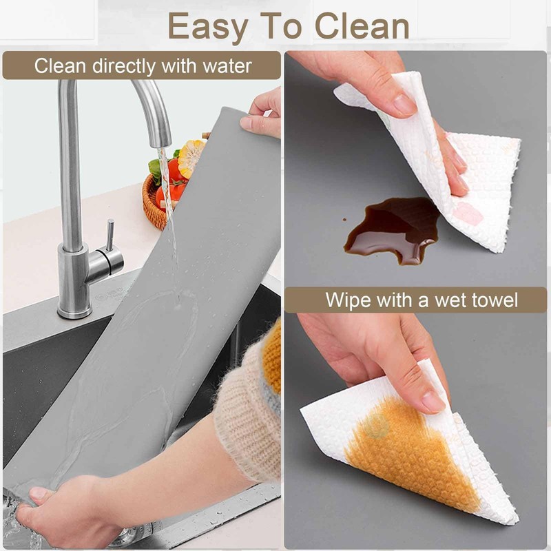 48"x24"(120cmx60cm) Large Silicone Mat for Kitchen 48"L x 24"W, Black gallery