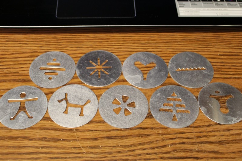 9 Pc Wear Ever Super Shooter Cookie Replacement 2 1/4" Disc Cookie Press Parts gallery