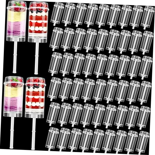 Pcs Cake Molds with Lids, Containers Shooter for Ice Cream, Desserts 120