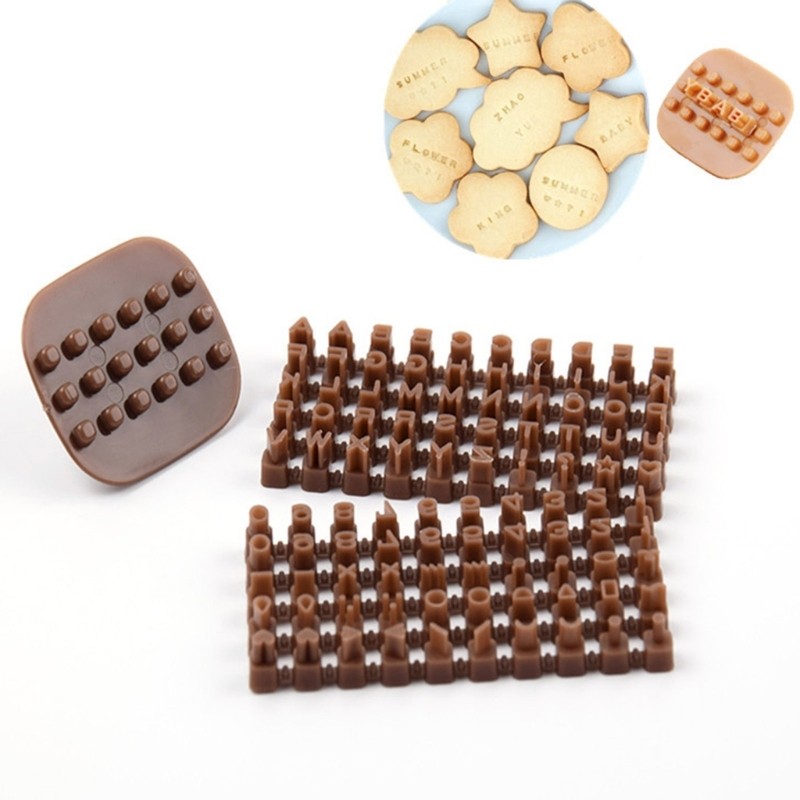 Biscuit Stamps Letter Number Shape Eco-Friendly Baking Accessories Cookie Stamps gallery