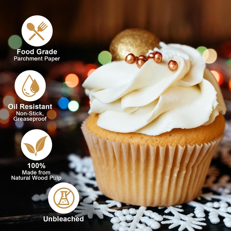 2000Pcs Standard Cupcake Liners, Greaseproof & Non-Stick Muffin Liners, Food ... gallery