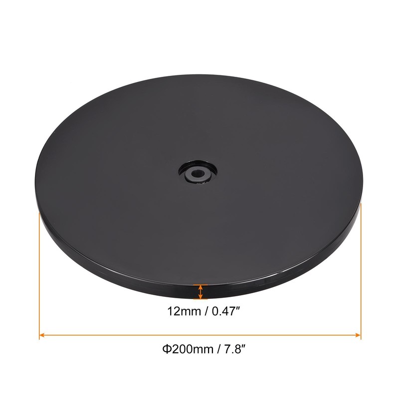 8 Inch Rotary Swivel Bracket with Steel Ball Bearings, Black gallery
