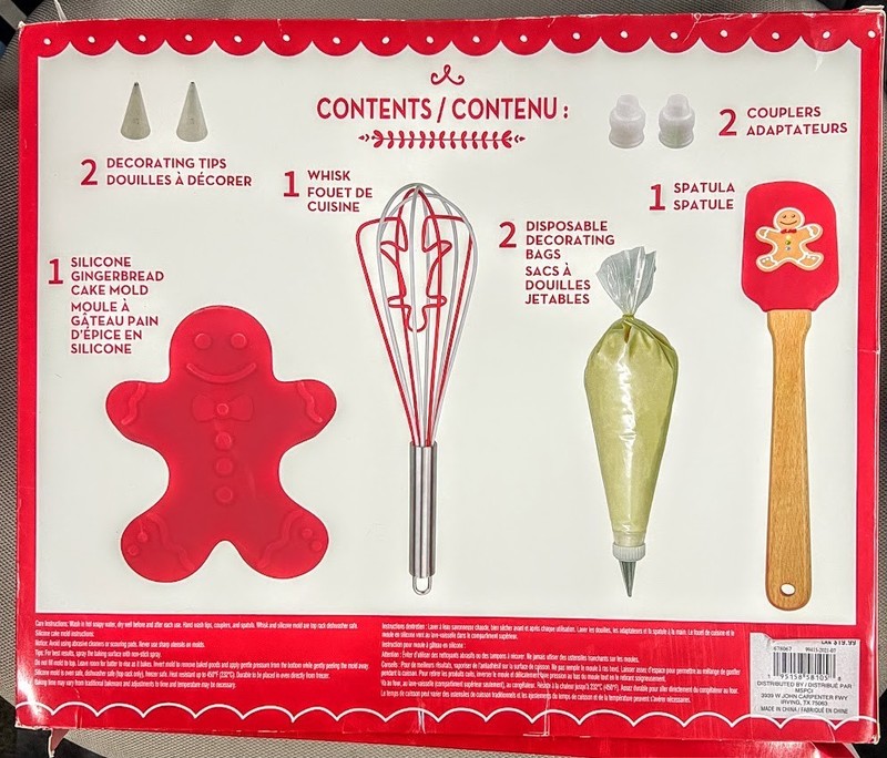 CELEBRATE IT CHRISTMAS BAKE SET 9 PCS NOEL NEW IN BOX RED gallery
