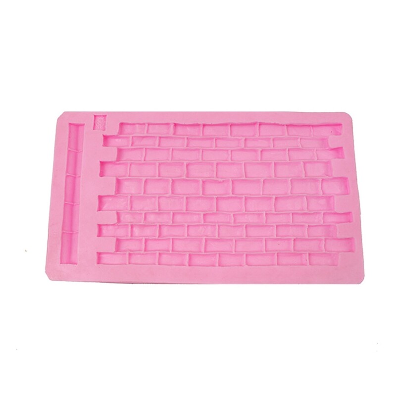 DIY Brick Wall Texture Baking Mold Birthday Cookie Tools Cake Decorating Tools
