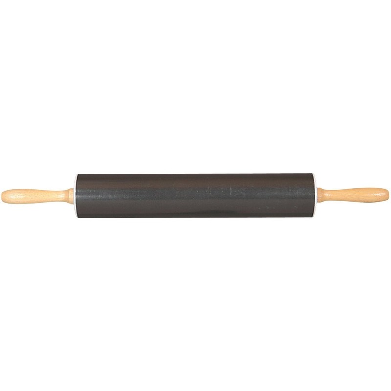 Non-Stick Rolling Pin, Carbon Steel, 12-Inch Barrel, Black