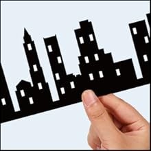 4 Pieces Hero City Cake Border Decoration Black Skyscraper Building Cake Topper gallery