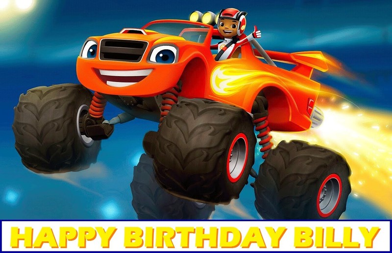 Blaze and the Monster Machines Edible Cake Topper Decoration