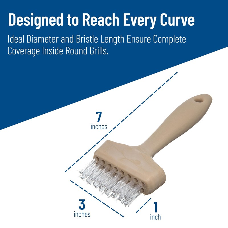 Carlisle Foodservice Products 4011400 Wide Waffle Iron Brush 3 Teflon gallery