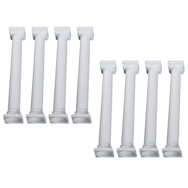 8 Pcs Cake Pillars Columns Tier Support Roman Stand Wedding Decor Baby gallery