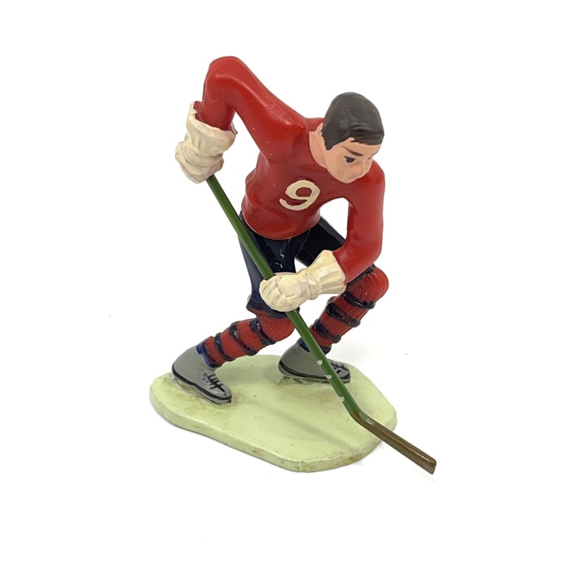 Vintage 1971 Wilton Chicago Hockey Player Figure Cake Topper 4″