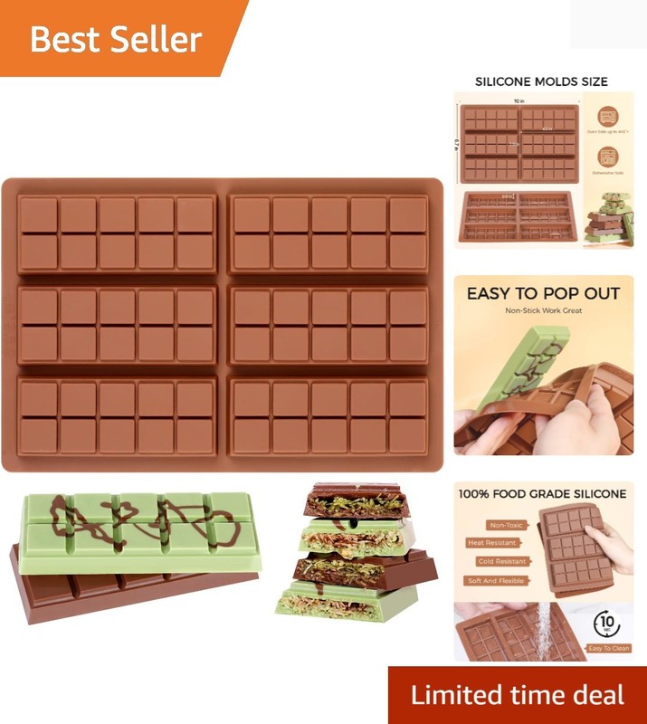Food-Grade Silicone Deep Chocolate Mold – Perfect for Dubai Pistachio & Treats