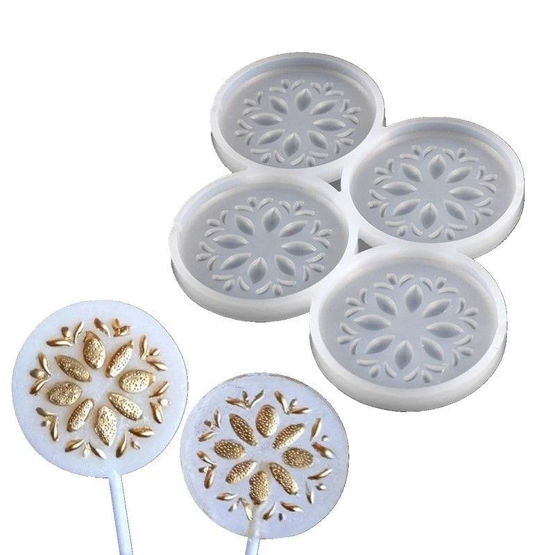 2 PCS Flowers Silicone Lollipop Mold, Jelly, Chocolate, Decorating F_ Flowers gallery
