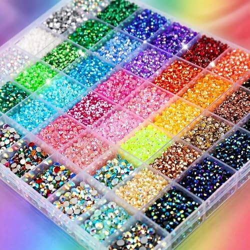 Rhinestone Bedazzling Kit with 40 Colors & 35000PCS Flatback Gems, DIY Craft gallery