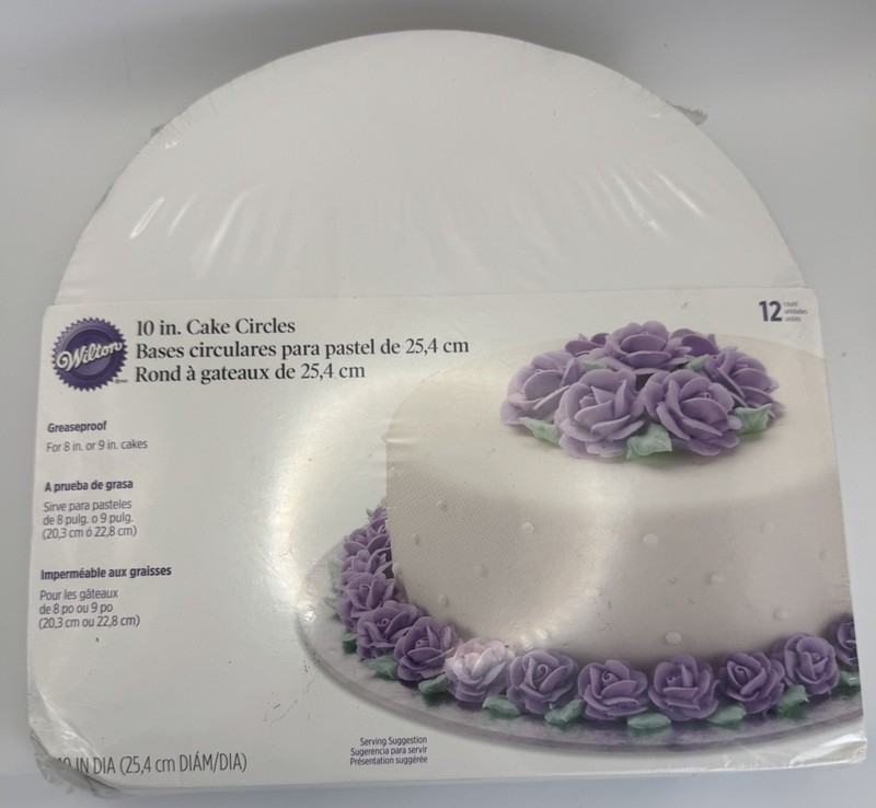 Wilton 10 Inch Cake Circles 12 Pack Greaseproof Boards