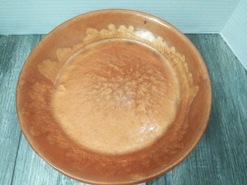 Ronit Akaria Designs 3 Footed Server Plate Tray amber / gold (9.7/8'') Israel gallery