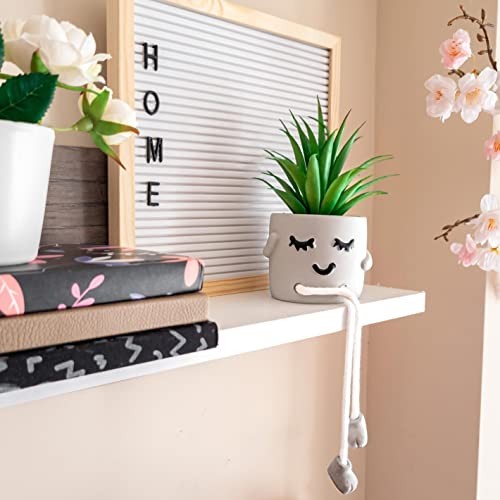 small fake plants office decor - fake succulents collection A (set of 3) gallery