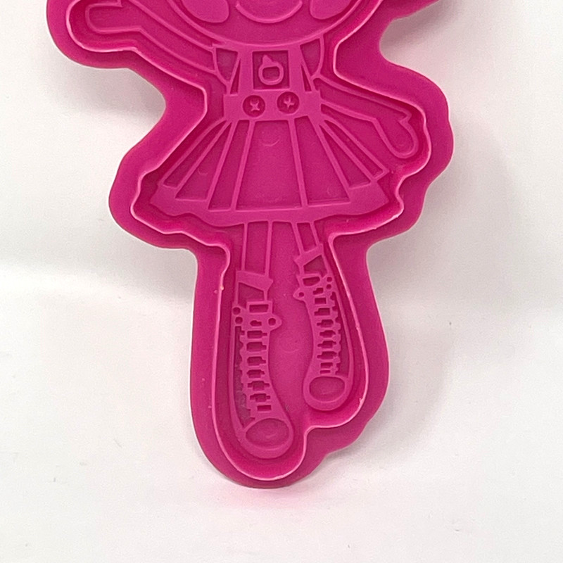 Lalaloopsy Cookie Cutters Set 2 Cake Toppers Pink MGA Sew Cute 6" Y2K Decor Toy gallery