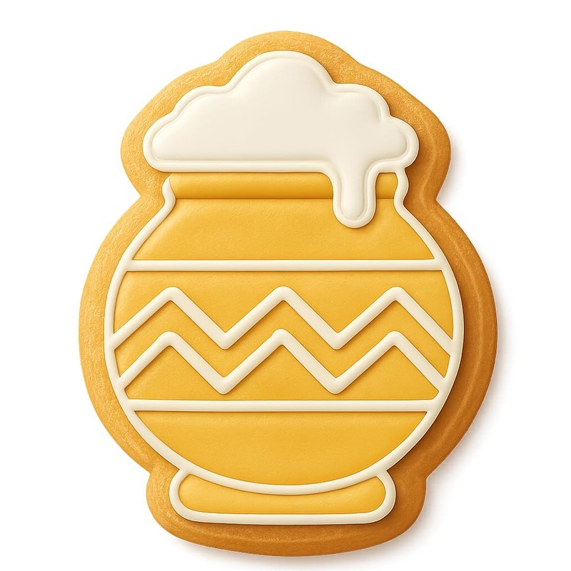 Simple Pongal Pot Cookie Cutter & Stamp, Fondant & Clay - 4x3 gallery