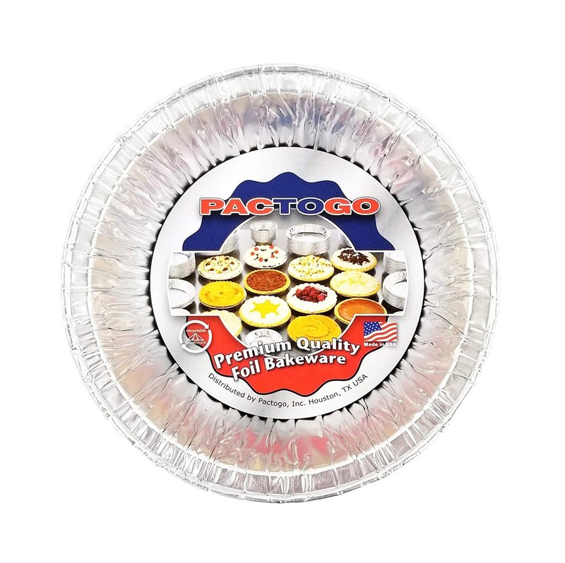 Pactogo 5 3/4" Aluminum Foil Meat Pot Pie Pan w/Clear Dome Lid Disposable 12 ... gallery