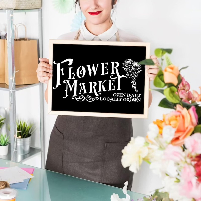 16Pcs Farmhouse Stencils Reusable Sign Painting Templates - Vintage Bakery, M... gallery