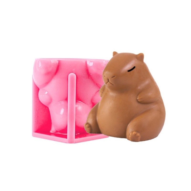 Capybara Shape Silicone Cake Mold for Creative Baking Ice Mousse Crafting