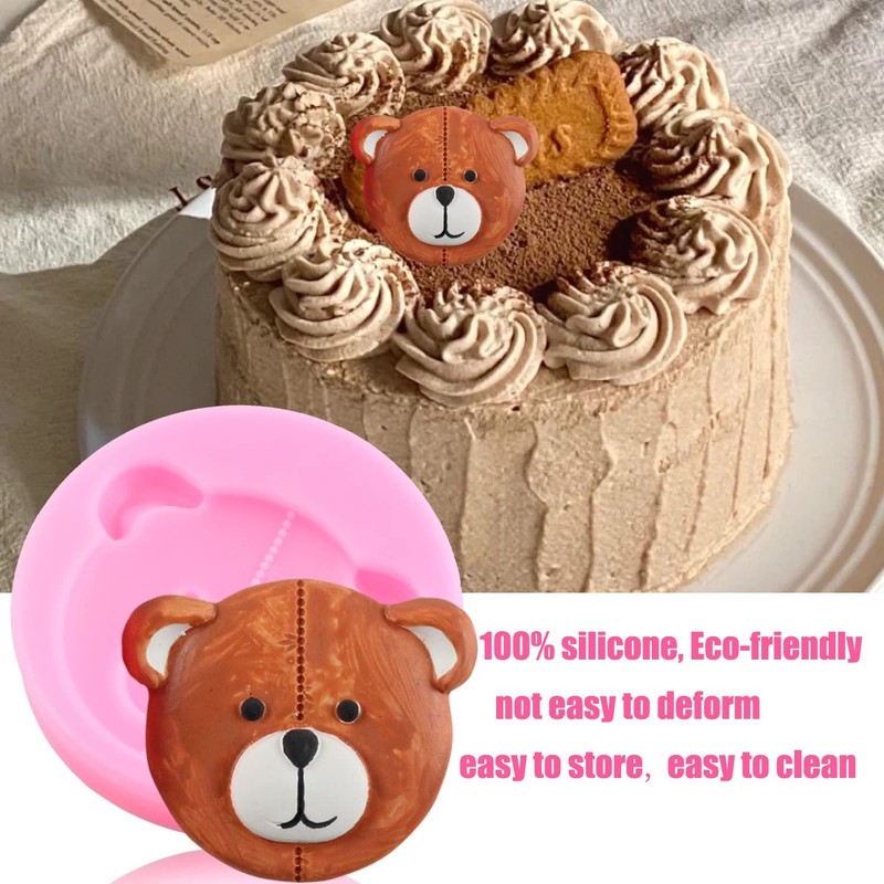 Bear Silicone Fondant Molds Mini Bow Candy Mold For Cake Decorating Cupcake T... gallery