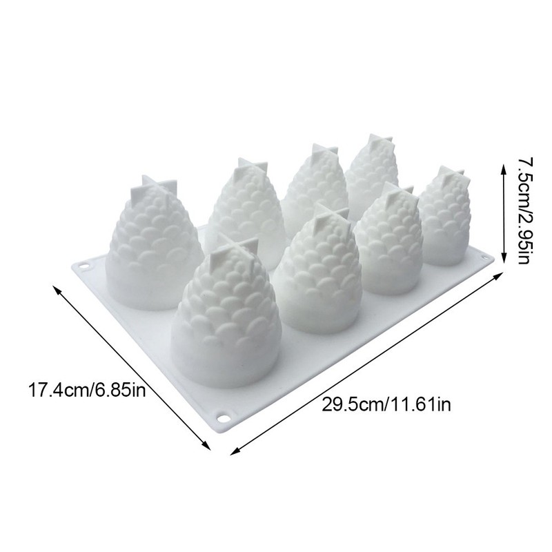 8 Cavity Ice-cream Silicone Mould Molds for Mousse Dessert Baking gallery