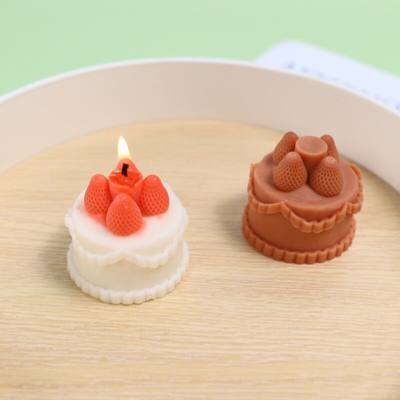 3D Silicone Baking Molds Strawberry Cake Molds for Ice Cream Pastry Decor gallery