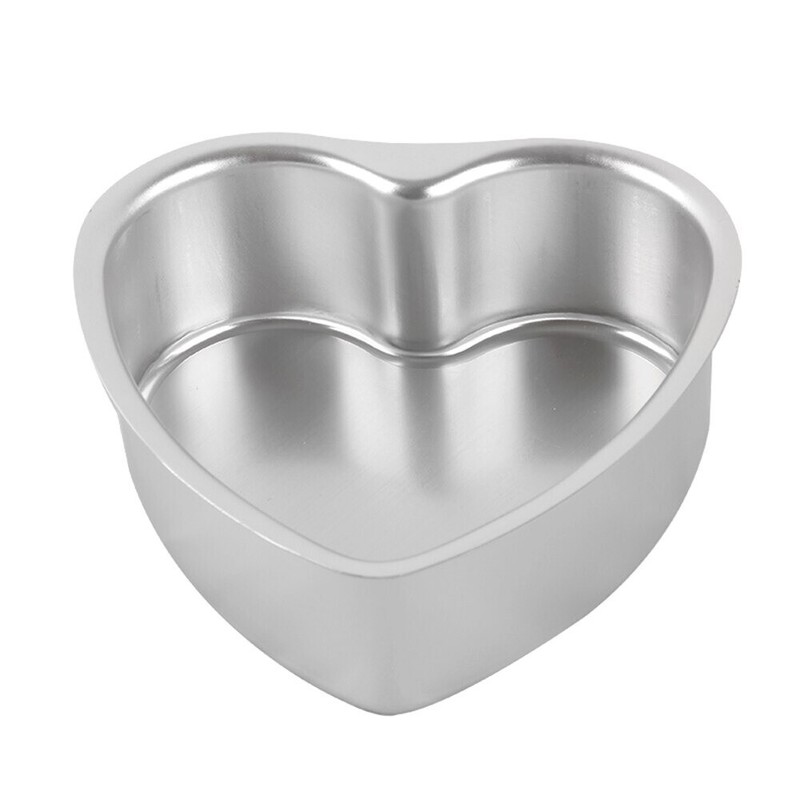 Beautiful 3/6/8 Inch Heart Shape Cake Mold Aluminum Alloy Mousse Pastry Mould