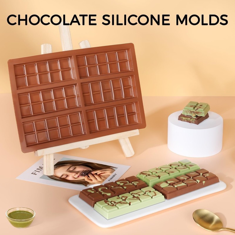 Food-Grade Silicone Deep Chocolate Mold - Perfect for Dubai Pistachio & Treats gallery
