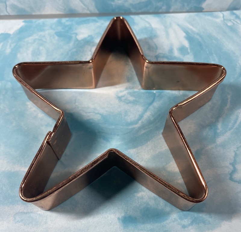 Vintage Copper Cookie Molds Lot of 3 Ginger Bread Man and Woman and Star Figures gallery