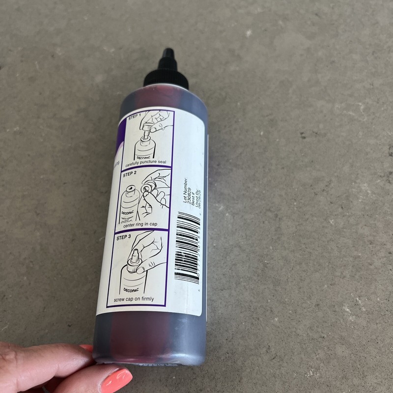 DECOPAC Food Coloring Premium Airbrush Color SUPER RED 8oz | Exp 08/28 Sealed gallery