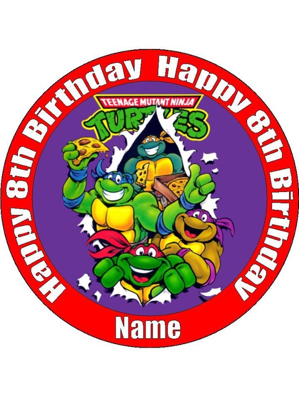 Teenage Mutant Ninja Turtles Edible Cake Topper Icing Cake Decorations (2 Sizes)