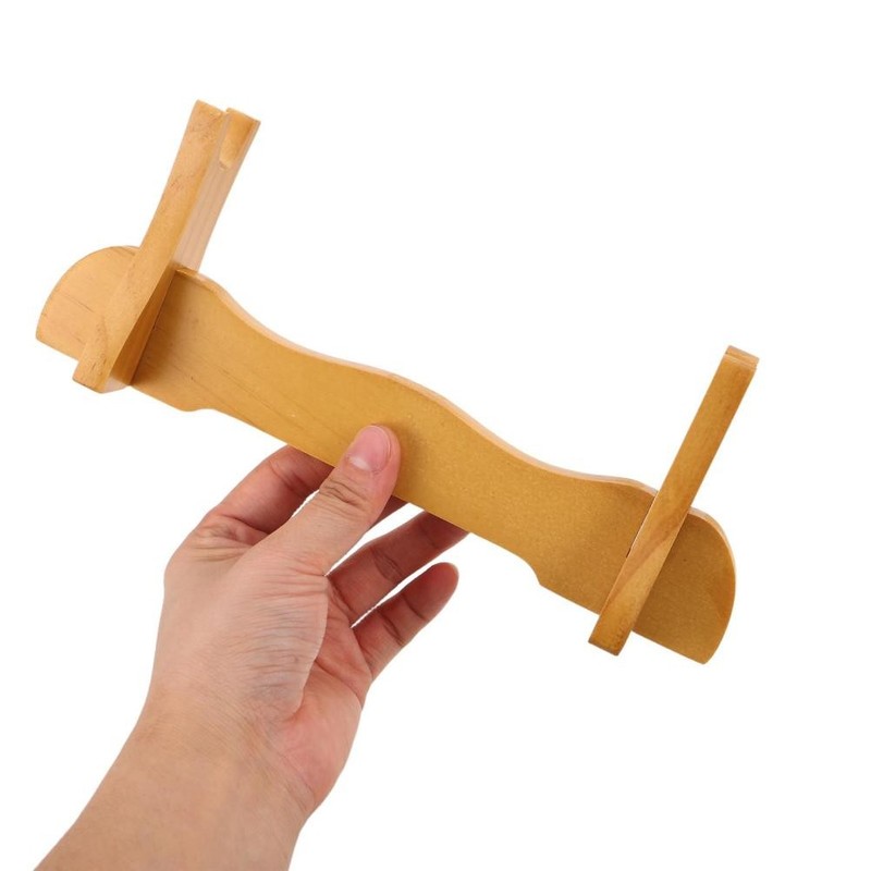 Wooden Rolling Pin Base Fondant Roller Storage Stand Bakery Holder Baking gallery