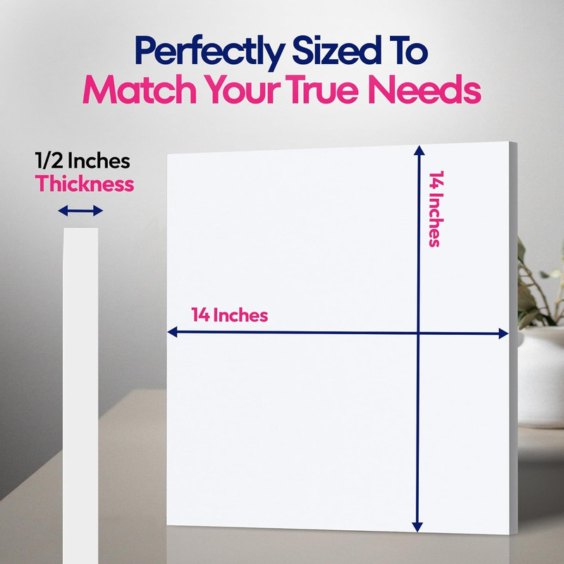 14 Inch Square Cake Drum Pack of 3 - Smooth-Edged - Sturdy Boards Square - Bend gallery
