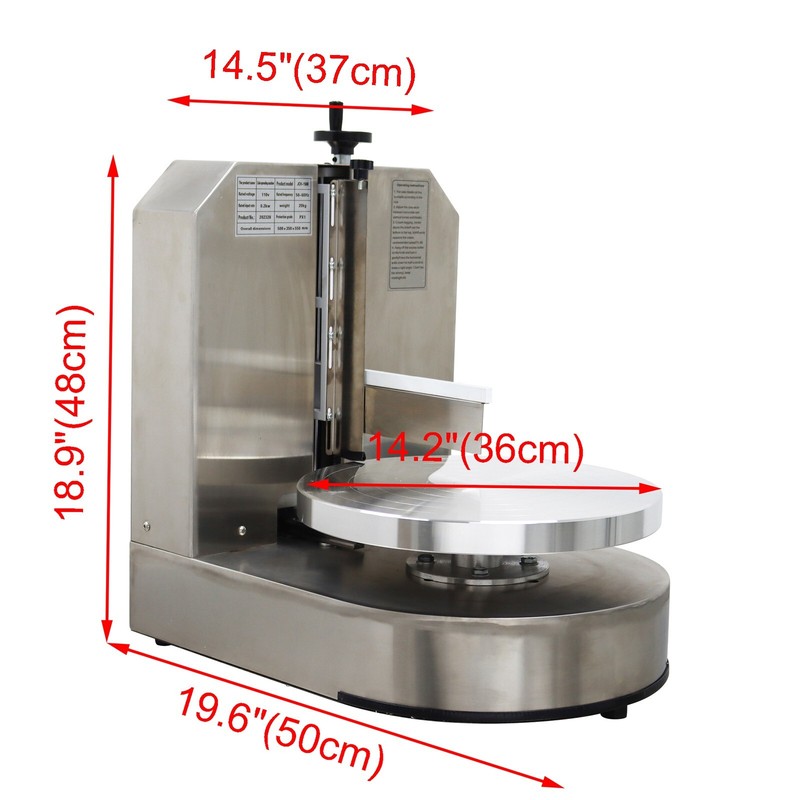 6-14inch Cake Cream Spreading Coating Smearing Machine Stainless 60-320RPM 110V gallery