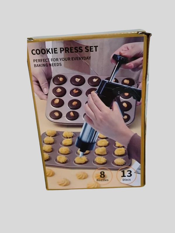13PCS Multifunctional Cookie Press Kit Stainless Steel Biscuit Pump Cream Gun gallery