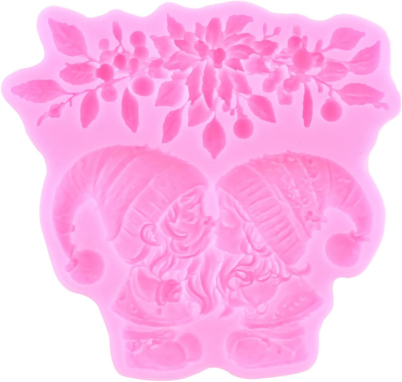 Christmas Dwarf Doll Silicone Mold Santa Claus Fondant Molds Christmas Reindeer gallery