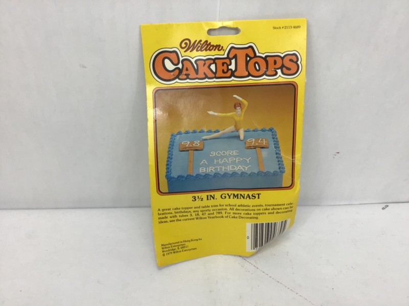 Vintage 1979 Wilton Cake Topper Gymnast NIP gallery