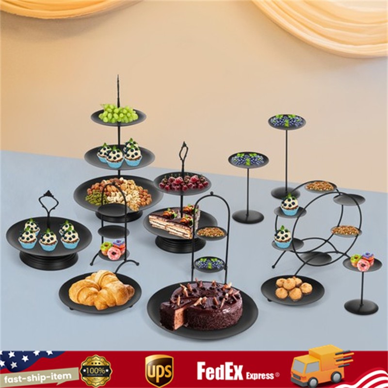 12pcs Round Cupcake Dessert Display Stand Fruits Snack Holder Party Events Decor
