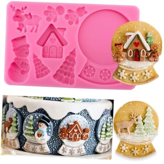 3D Christmas Silicone Molds Christmas Tree Crystal Ball Christmas Crystal Ball gallery
