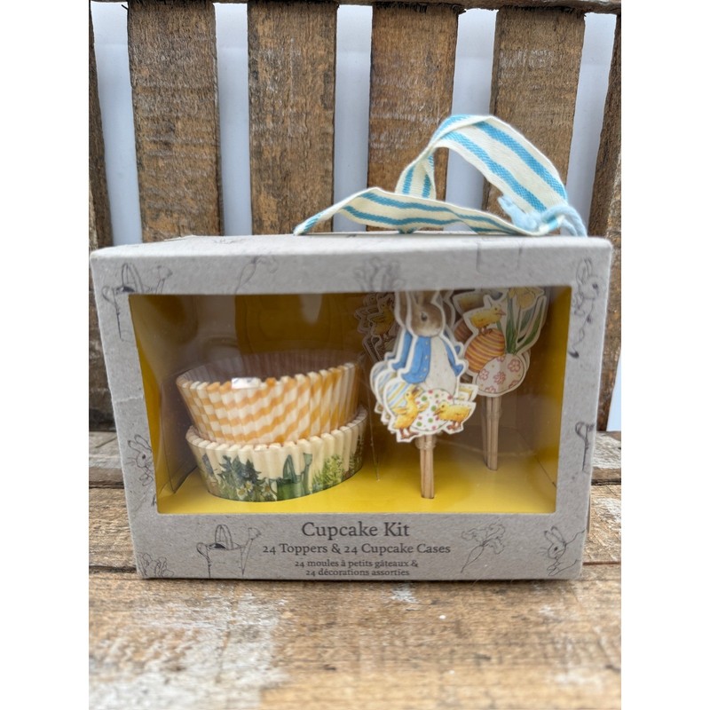 Peter Rabbit Cupcake Kit Unisex OS Multicolor New Easter Baking Set 48pc