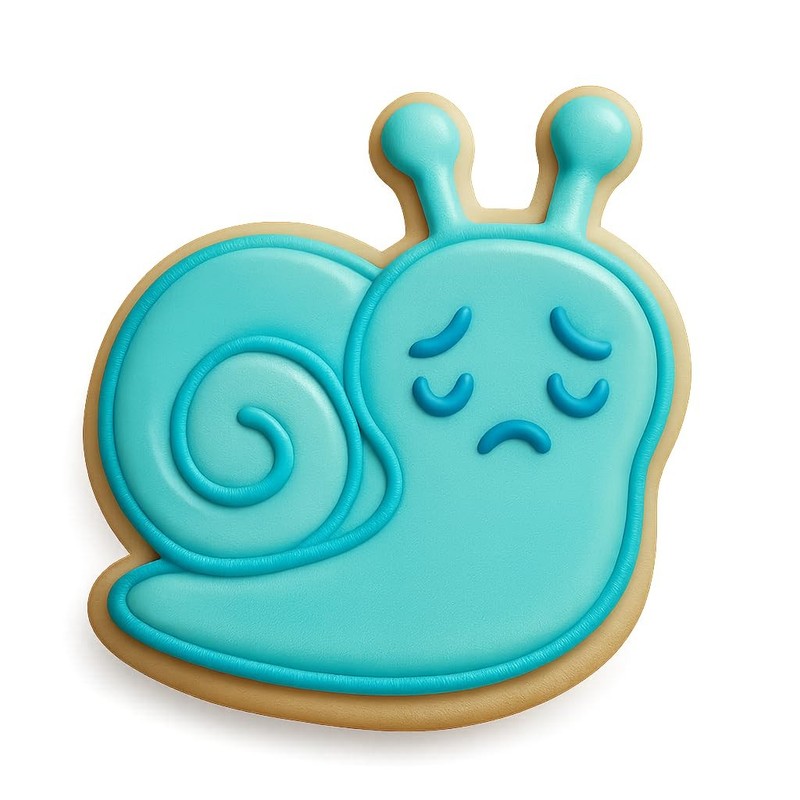 Shy Snail Cookie Cutter & Stamp - 4x3.2 Fun Kitchen Baking gallery