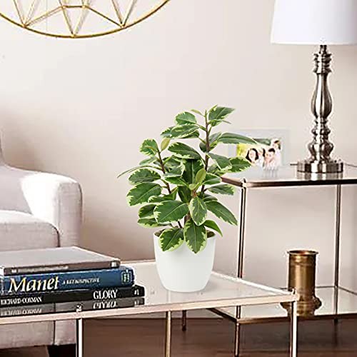 Artificial Plants Mini Camellia Potted Fake Plants Small Faux Plastic Style #3 gallery