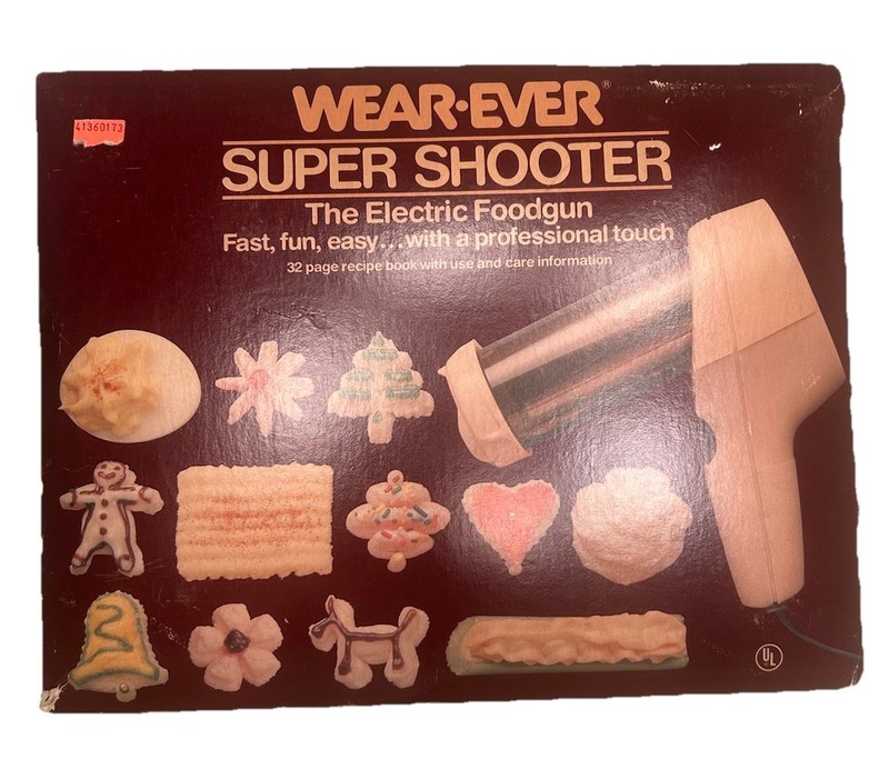Wear Ever Super Shooter Electric Foodgun PARTS Cookie Press Gun In Box #70123