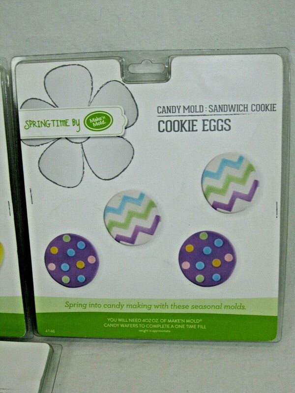 Make 'n Mold 4= Packages Candy Easter Eggs Flowers Spring Candy Pretzel NIP gallery