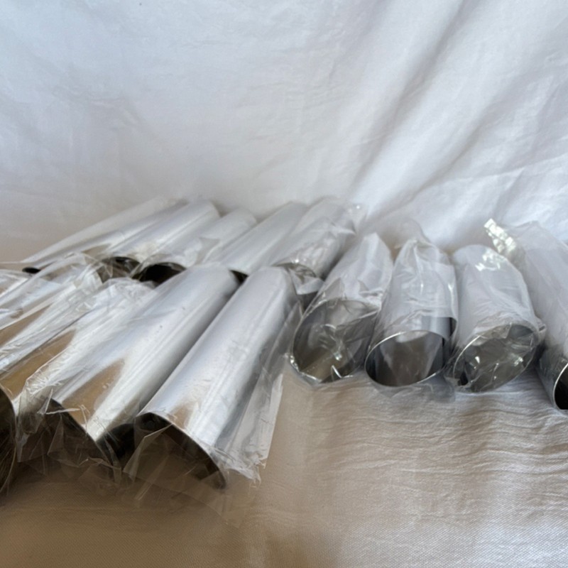 Stainless Steel Cannoli Molds, pastry molds, Silver, Reusable, Set of 15 gallery