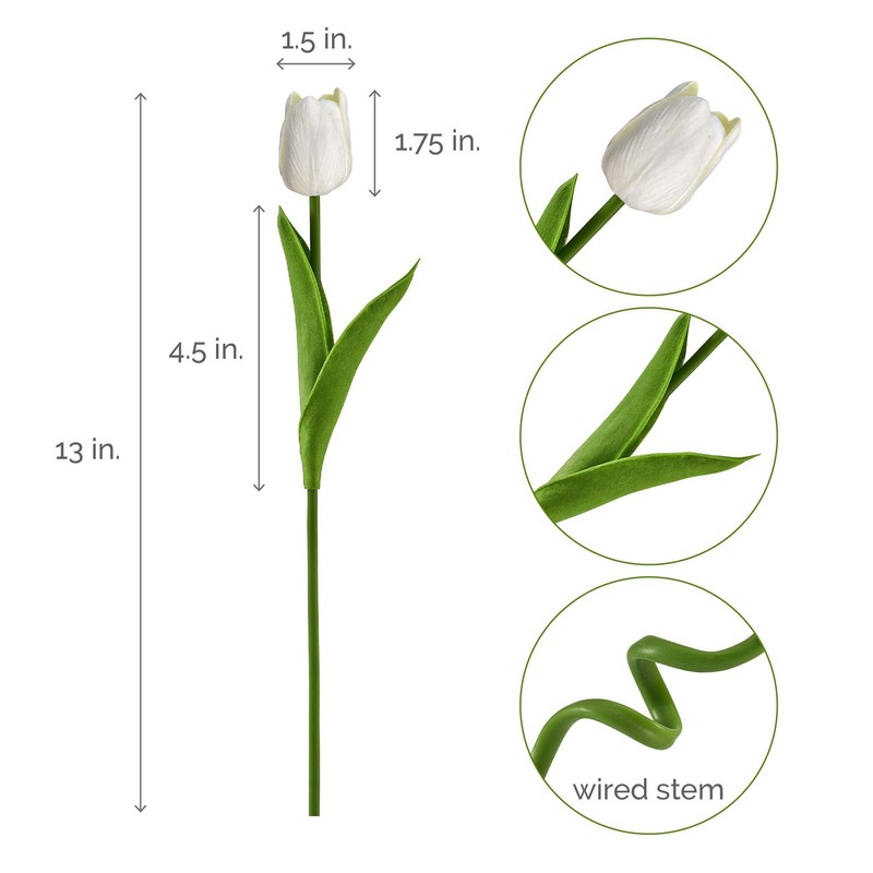 Mikasa Artificial Tulip Bouquet Realistic Artificial Flowers 20 Piece 13 Inch gallery