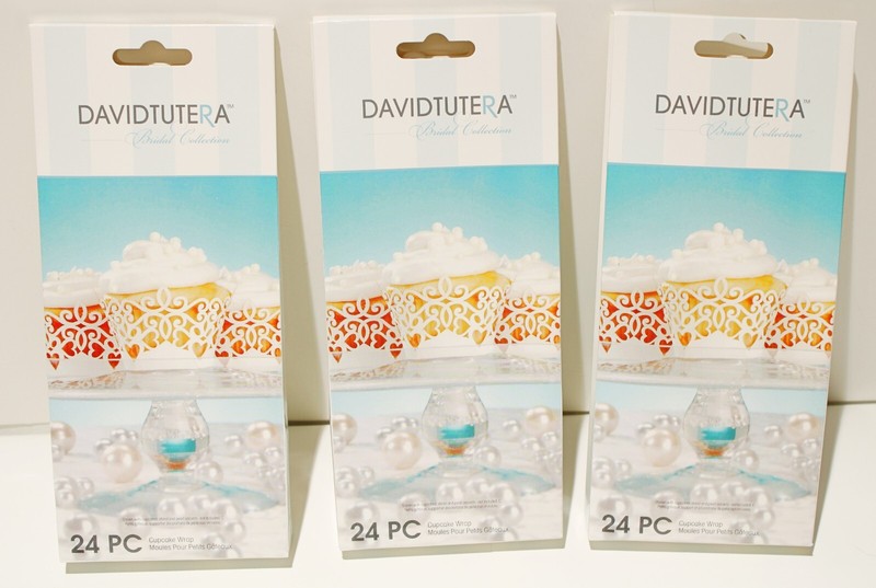 David Tutera Cupcake Wrappers Pearl White Bridal Wedding Baby Shower 72pc