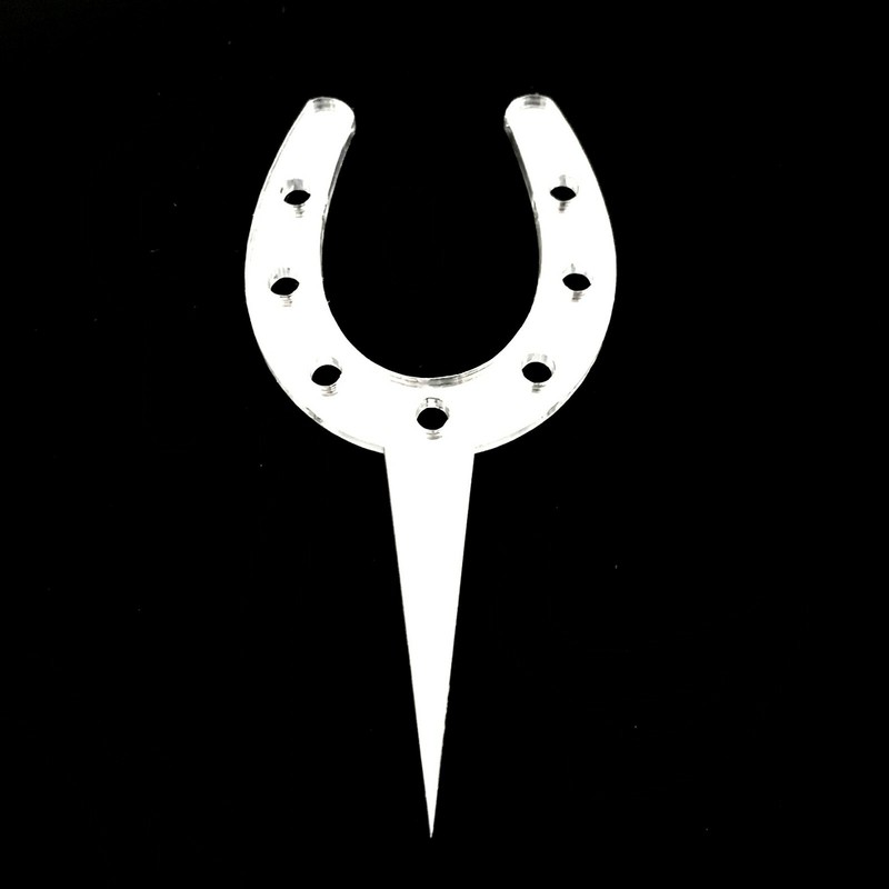Lucky Horseshoe Cake & Cupcake Toppers, Many Colours & Sizes Plain or Engraved
